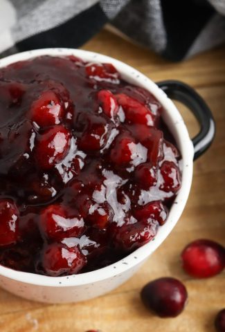 slow cooker cranberry sauce