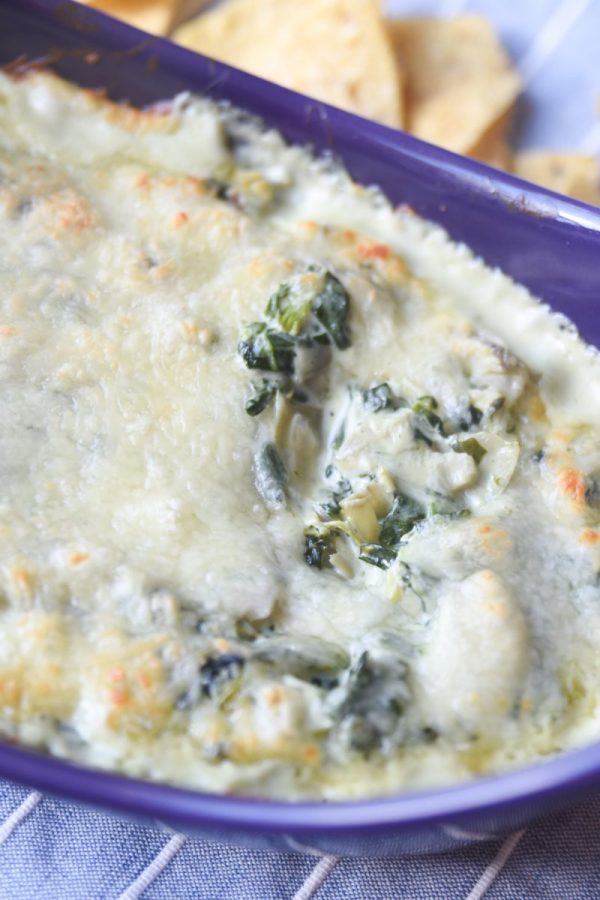 cheesy spinach artichoke di