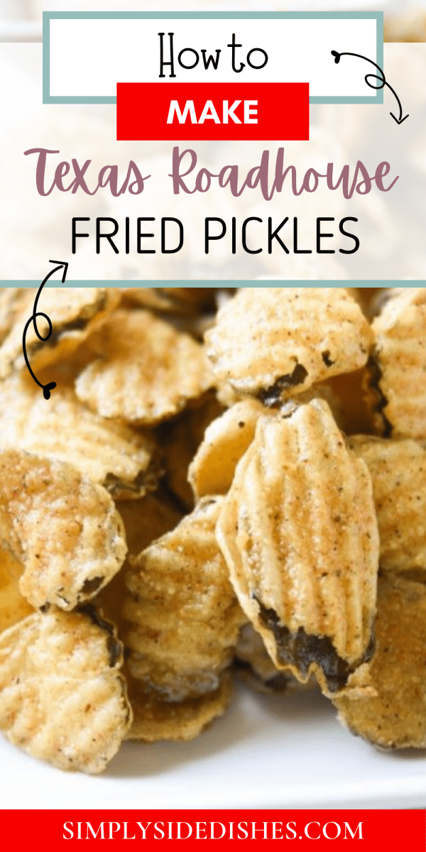 Everyone loves fried pickles. They're crispy, salty, and delicious- the perfect roadside snack to accompany a burger or other entree of your choice. But when you want a tasty pickle without having to hit up the restaurant, these Copycat Texas Roadhouse fried pickles are sure to satisfy you! via @simplysidedishes89