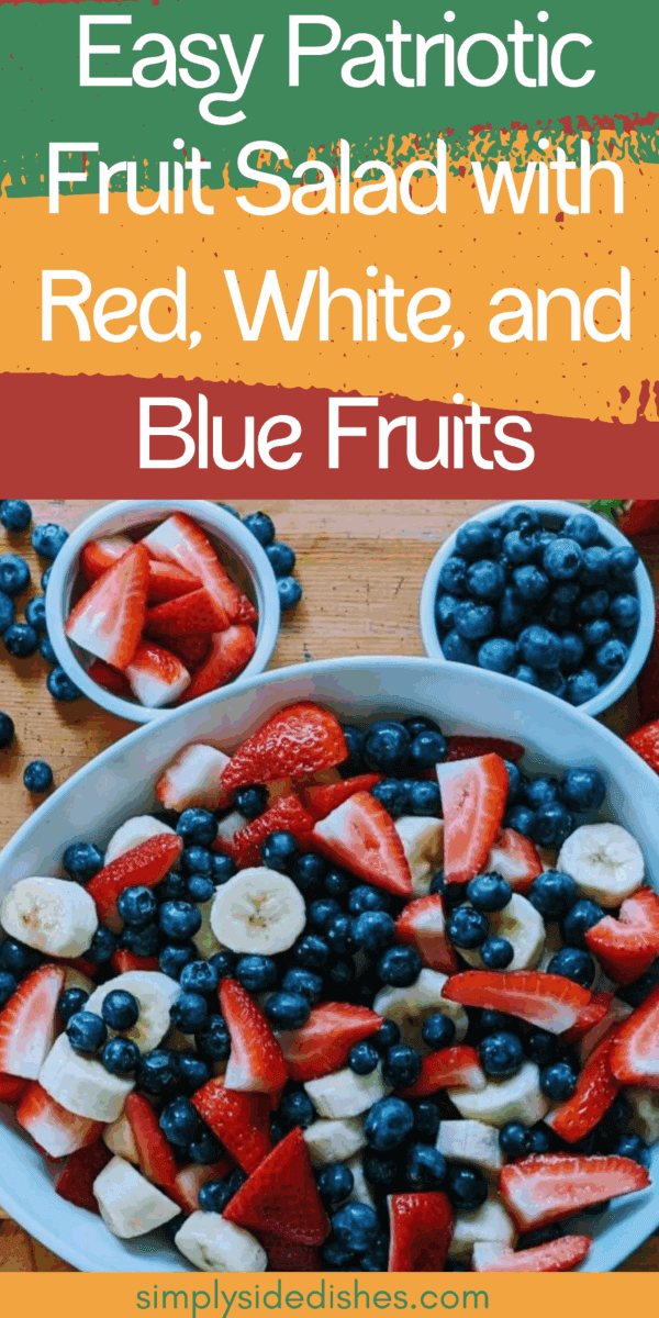 Looking for a festive and easy Fourth of July fruit salad for summer parties that the entire family will enjoy? This patriotic fruit salad is perfect! It features red, white, and blue fruits, making it the perfect addition to your Independence Day celebration. Plus, this delicious fruit salad is super easy to make - just mix together some chopped fruit and maybe a few other dressings, and you're good to go - perfect for the summer months! So why not give this patriotic fruit salad a try? Your guests will love it! via @simplysidedishes89