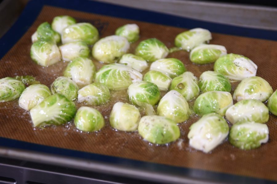 roasting brussel sprouts