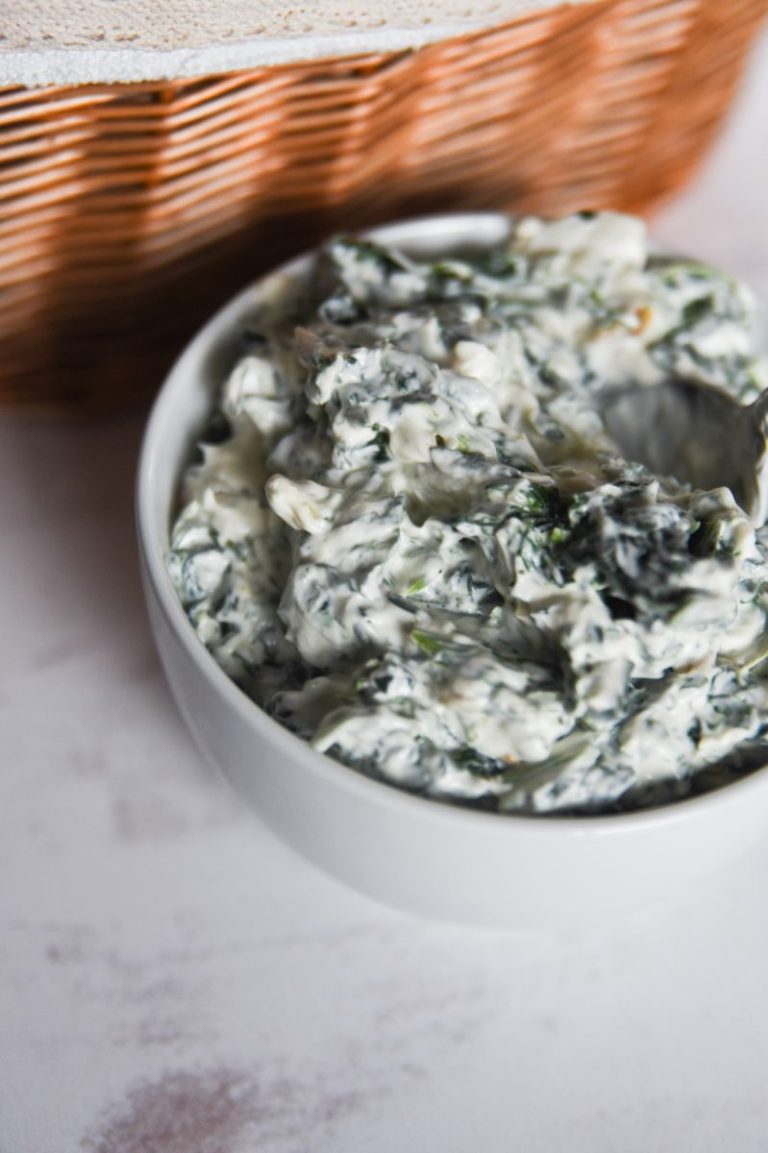 spinach dip with basket