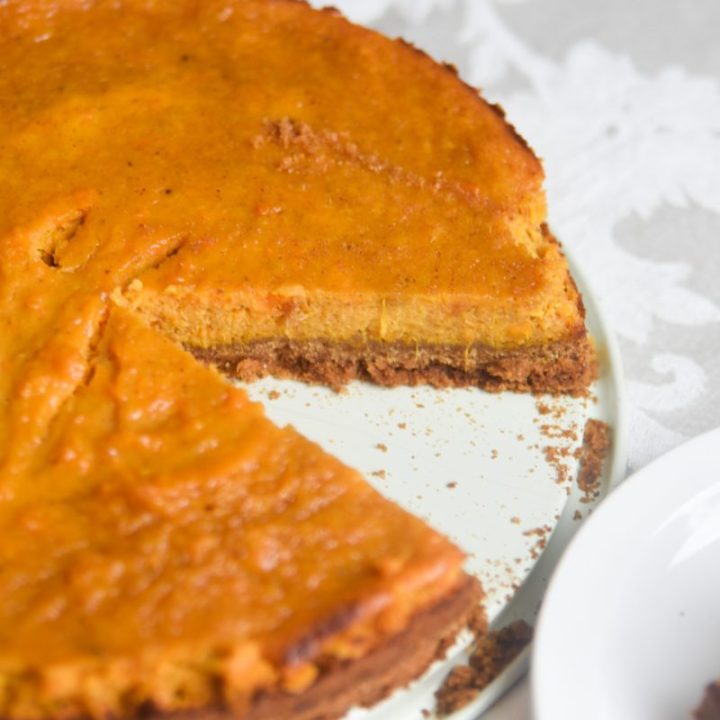 sweet potato pie with graham cracker crust