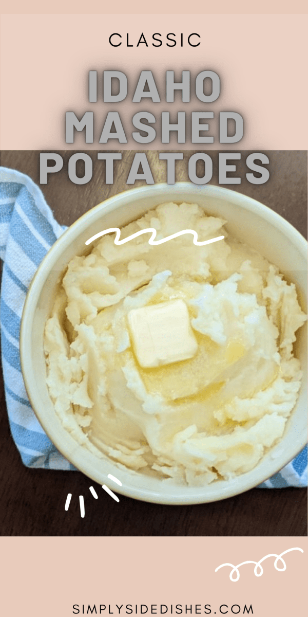 Are you looking for the perfect mashed potato recipe? This classic Idaho mashed potatoes recipe is simple, easy, and delicious. You'll love how creamy and buttery this mash turns out! Plus, it's a great dish to serve for special occasions or for a traditional Sunday dinner. Give this recipe a try today! via @simplysidedishes89