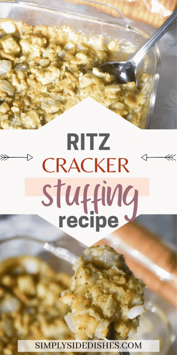 Is there anything more comforting than a big bowl of stuffing on Thanksgiving? This easy Ritz cracker stuffing is simple to make and guarantees that your stuffing will be the star of the show. Plus, it's perfect for those who are short on time or don't like dealing with bread cubes. So break out your Ritz crackers and get ready to stuff your face! via @simplysidedishes89