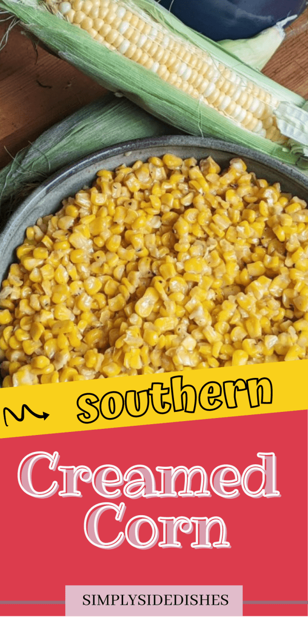 Creamed corn is a classic southern side dish. It combines all the flavors we love, from salty to sweet, and textures as well, with the crunchy corn and creamy sauce that covers it all up. If you're looking for a breakout side dish, this is it! via @simplysidedishes89