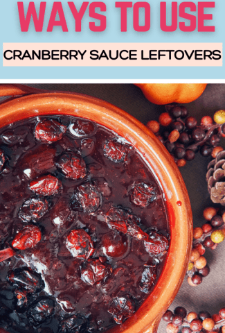 cranberry sauce leftovers