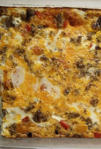 easy egg casserole with sausage