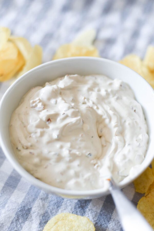 homemade sour cream and onion dip