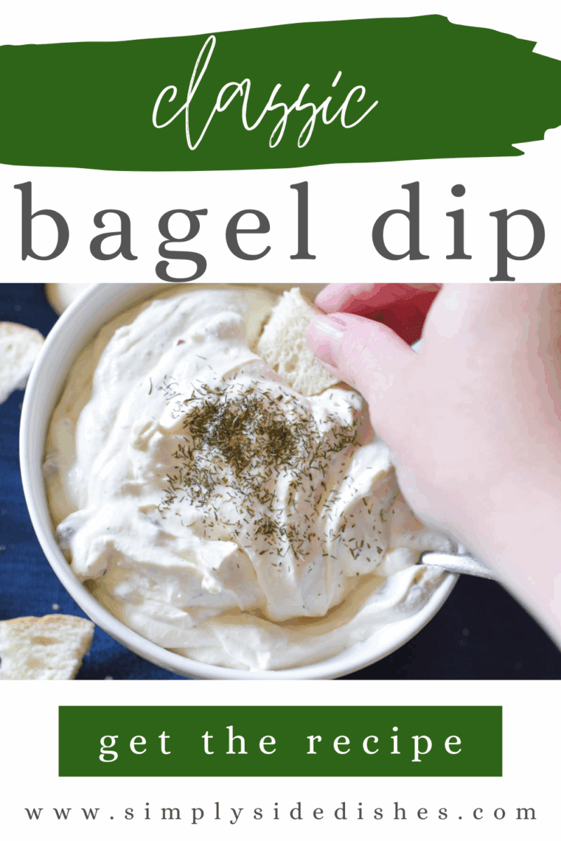 This classic bagel dip recipe is perfect for parties and potlucks. Made with a combination of chopped beef, spices, sour cream, and mayonnaise, it's a hit every time. via @simplysidedishes89